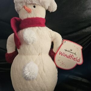 Hallmark windflied flush snowman